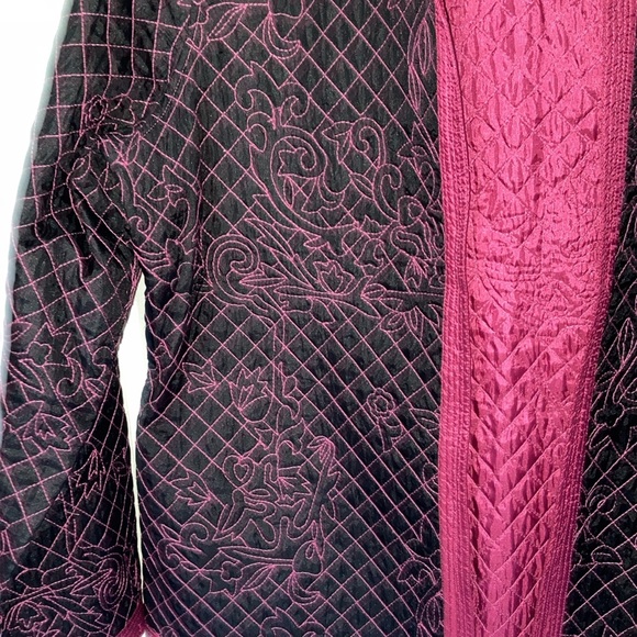 Chico’s sz 2 (10-12) lightweight reversible jacket, no tags or pockets $25 - Picture 4 of 4